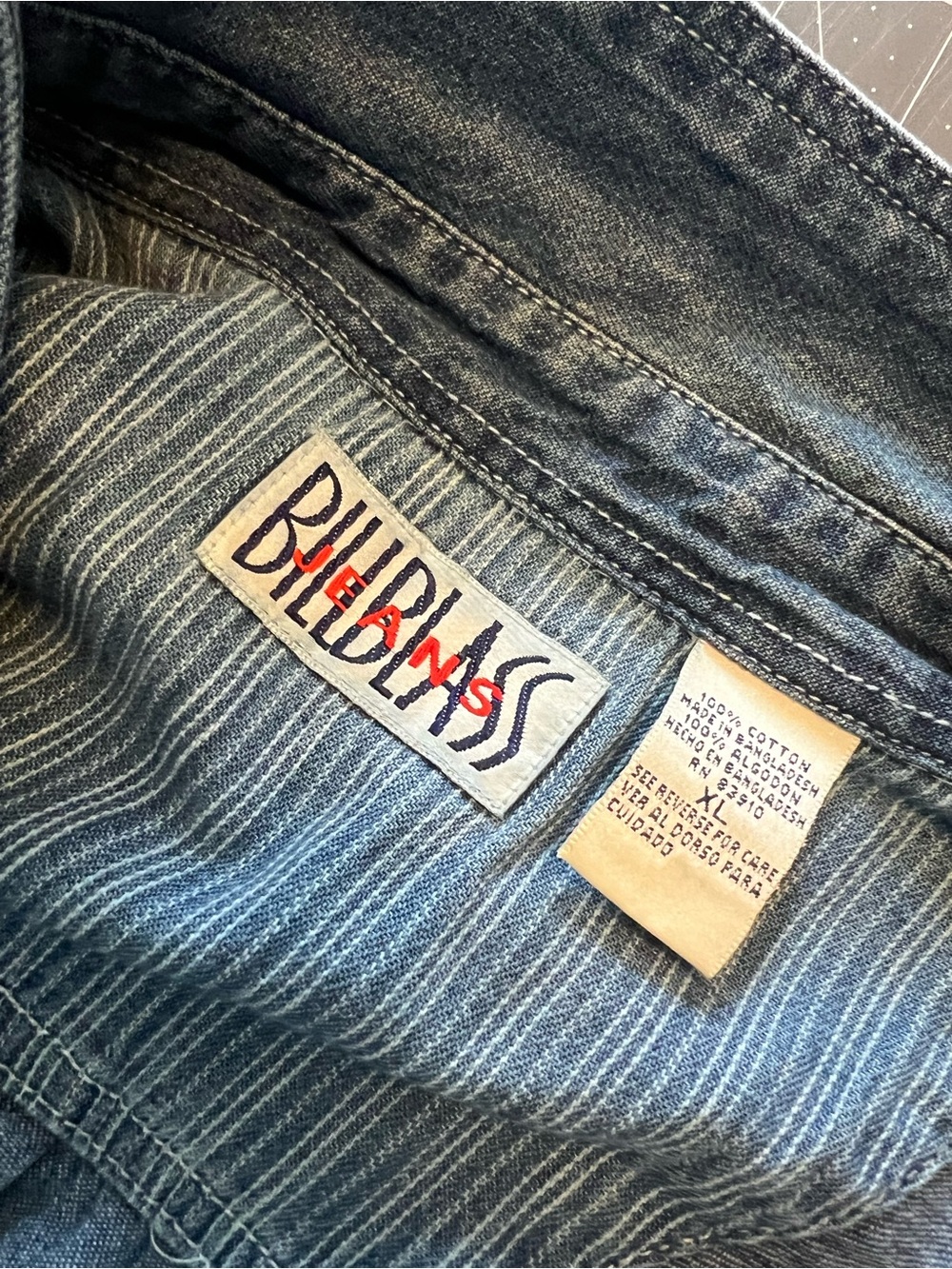Bill Blass Sleeveless Denim Shirt